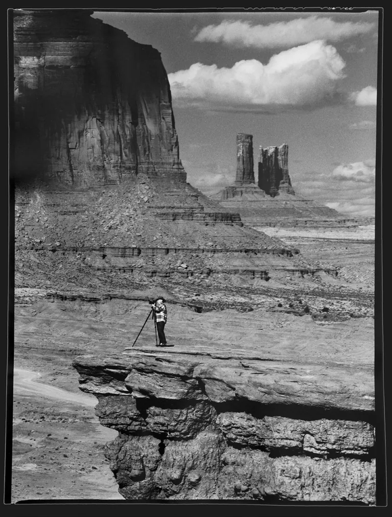 Luigi Vitale, autoscatto al John Ford Point, Monument Valley